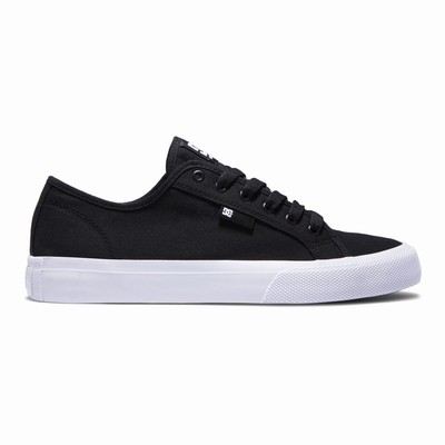 DC Manual Men's Black/White Skate Shoes Australia ADZ-074